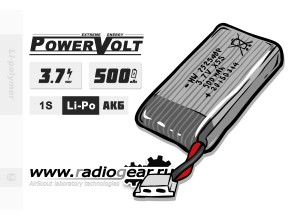 PowerVolt 500 mAh 3.7v